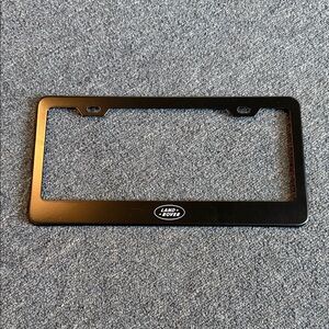 Land Rover Black Metal License Plate Frame